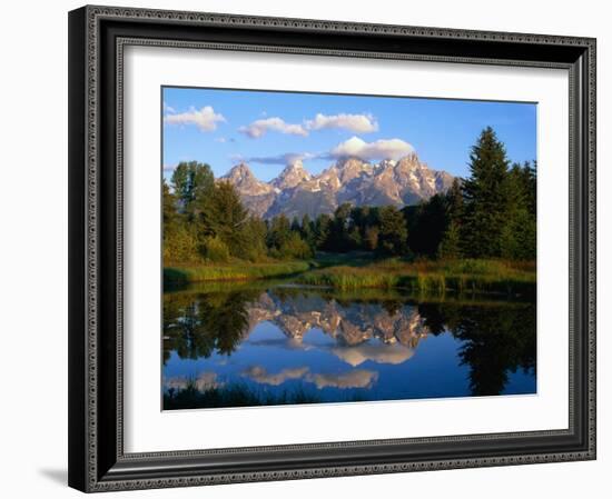 Teton Range, Grand Teton National Park, USA-John Elk III-Framed Photographic Print