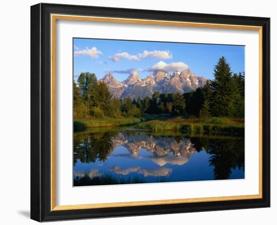 Teton Range, Grand Teton National Park, USA-John Elk III-Framed Photographic Print