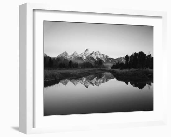 Teton Range Reflecting in Beaver Pond, Grand Teton National Park, Wyoming, USA-Adam Jones-Framed Photographic Print