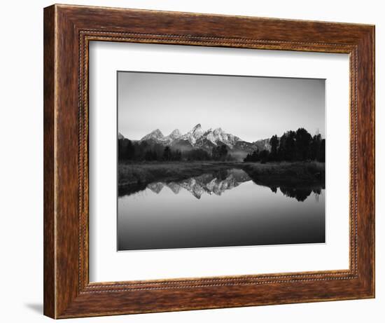 Teton Range Reflecting in Beaver Pond, Grand Teton National Park, Wyoming, USA-Adam Jones-Framed Photographic Print