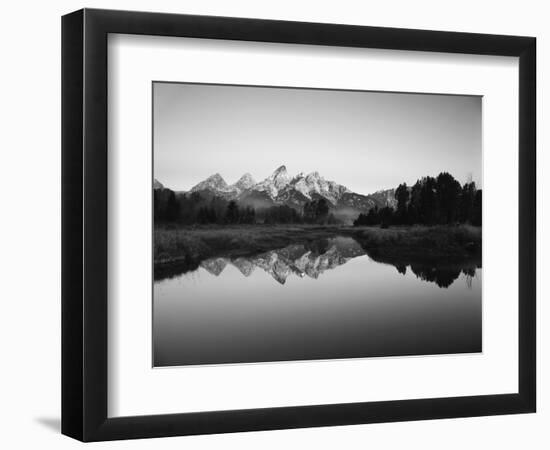 Teton Range Reflecting in Beaver Pond, Grand Teton National Park, Wyoming, USA-Adam Jones-Framed Photographic Print