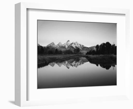 Teton Range Reflecting in Beaver Pond, Grand Teton National Park, Wyoming, USA-Adam Jones-Framed Photographic Print