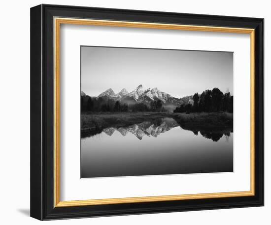 Teton Range Reflecting in Beaver Pond, Grand Teton National Park, Wyoming, USA-Adam Jones-Framed Photographic Print