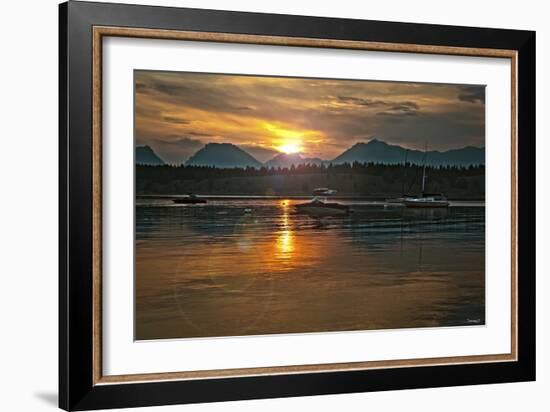 Tetons Jackson lake-Gordon Semmens-Framed Photographic Print