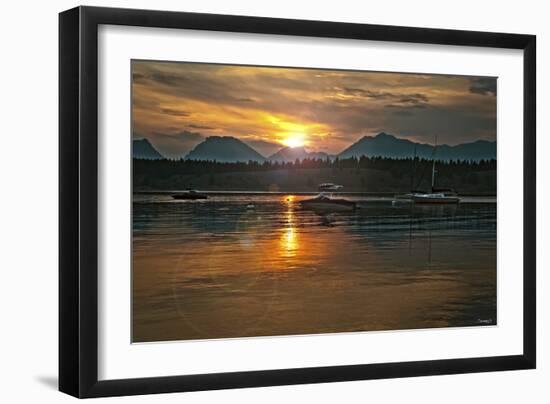 Tetons Jackson lake-Gordon Semmens-Framed Photographic Print