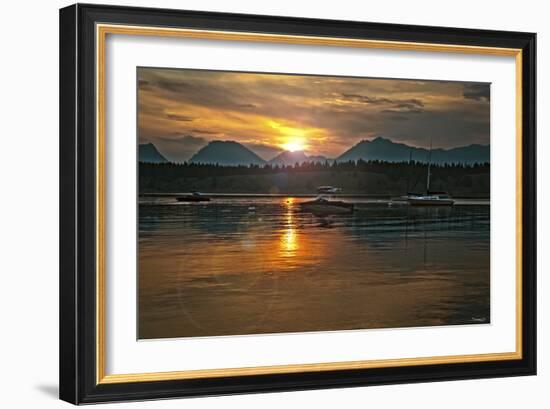 Tetons Jackson lake-Gordon Semmens-Framed Photographic Print