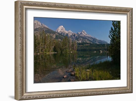 Tetons Tagert Lake-Gordon Semmens-Framed Photographic Print