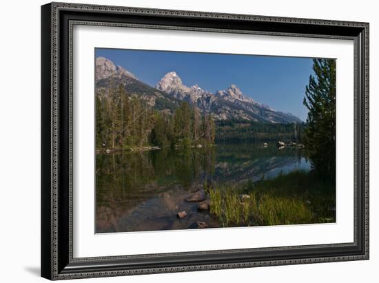 Tetons Tagert Lake-Gordon Semmens-Framed Photographic Print