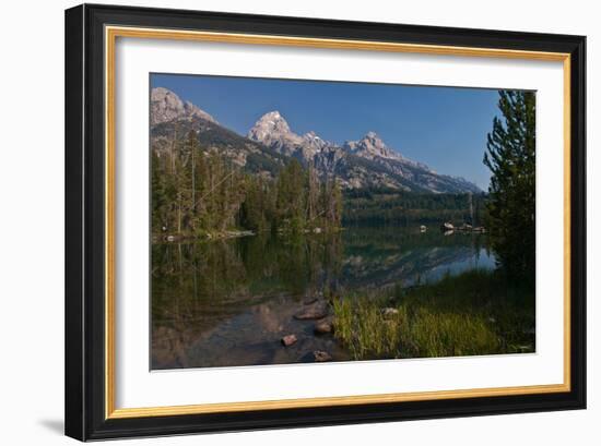 Tetons Tagert Lake-Gordon Semmens-Framed Photographic Print