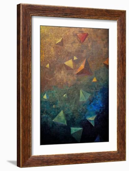 Tétrahedra, C.1910 (Oil on Canvas)-Paul Serusier-Framed Giclee Print