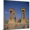 Tetrapylon and the Columned Main Street Dating from the 1st Century AD, Palmyra, Syria-Christopher Rennie-Mounted Photographic Print