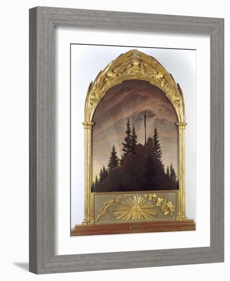 Tetschener Altar-Caspar David Friedrich-Framed Giclee Print