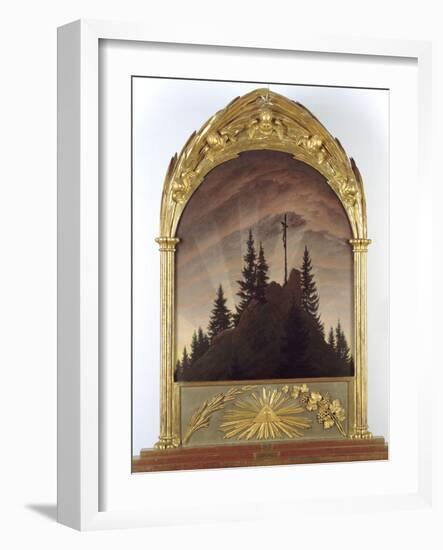 Tetschener Altar-Caspar David Friedrich-Framed Giclee Print