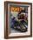 "Tex's Motorcycle" Saturday Evening Post Cover, April 7, 1951-Stevan Dohanos-Framed Giclee Print