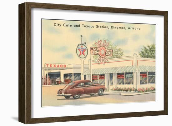 Texaco Station, Kingman, Arizona, Route 66-null-Framed Art Print