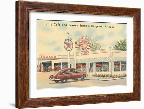 Texaco Station, Kingman, Arizona, Route 66-null-Framed Art Print