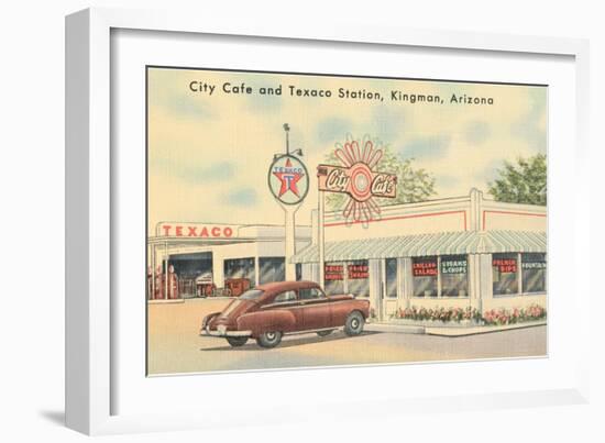 Texaco Station, Kingman, Arizona, Route 66-null-Framed Art Print