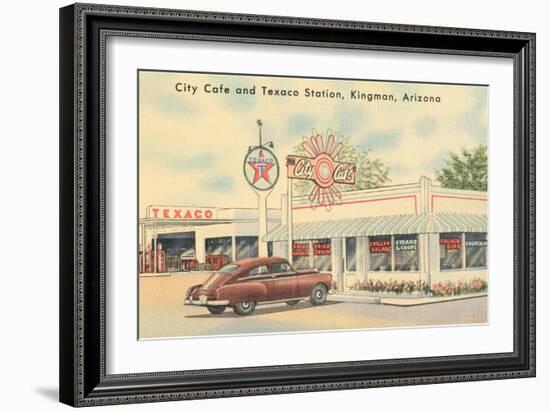 Texaco Station, Kingman, Arizona, Route 66-null-Framed Art Print