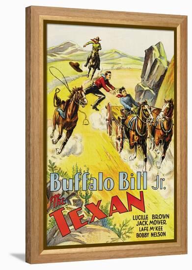 Texan-null-Framed Stretched Canvas