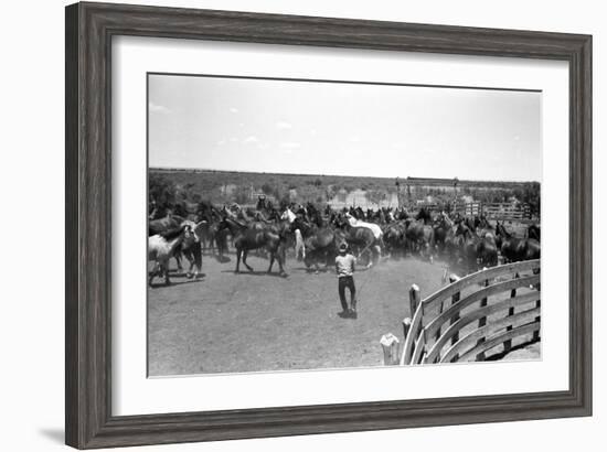 Texas: Cowboy, 1939-Russell Lee-Framed Giclee Print