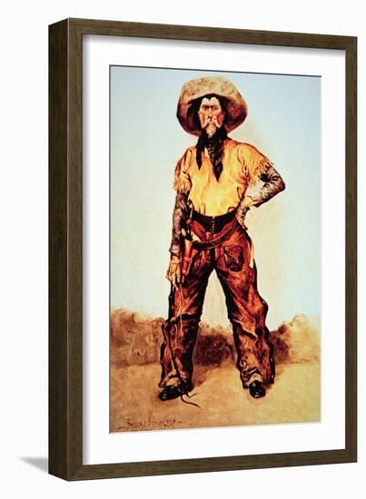 Texas Cowboy, c.1890-Frederic Sackrider Remington-Framed Giclee Print