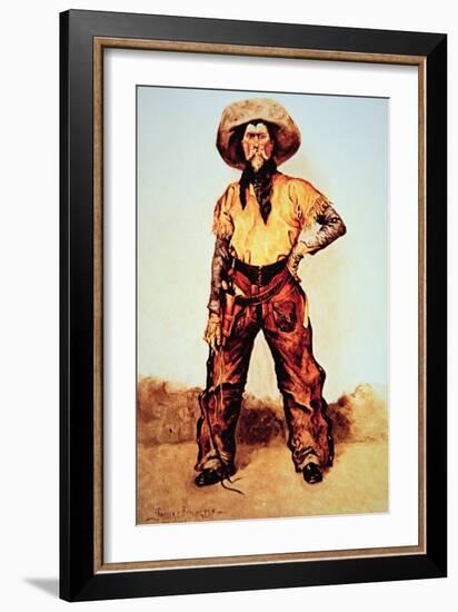 Texas Cowboy, c.1890-Frederic Sackrider Remington-Framed Giclee Print