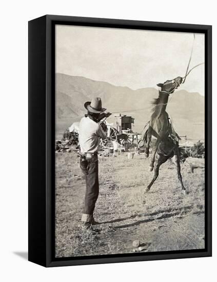 Texas: Cowboy, c1910-Erwin Evans Smith-Framed Premier Image Canvas