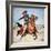 Texas Cowboy-Stanley L Wood-Framed Giclee Print