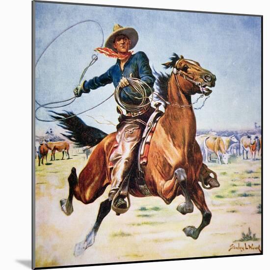 Texas Cowboy-Stanley L Wood-Mounted Giclee Print