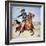 Texas Cowboy-Stanley L Wood-Framed Giclee Print