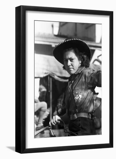 Texas: Cowgirl, 1940-Russell Lee-Framed Giclee Print