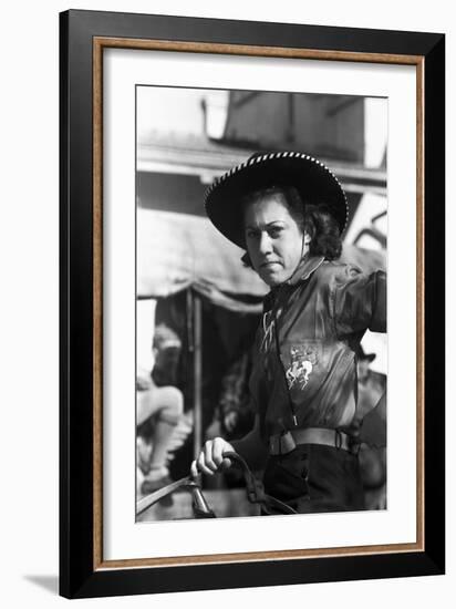 Texas: Cowgirl, 1940-Russell Lee-Framed Giclee Print