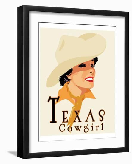 Texas Cowgirl-Richard Weiss-Framed Art Print