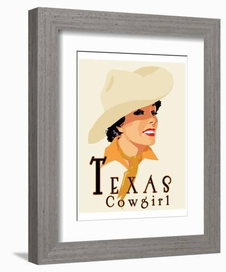 Texas Cowgirl-Richard Weiss-Framed Art Print