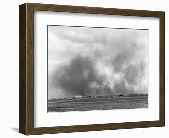 Texas Dust Storm-Russell Lee-Framed Photographic Print