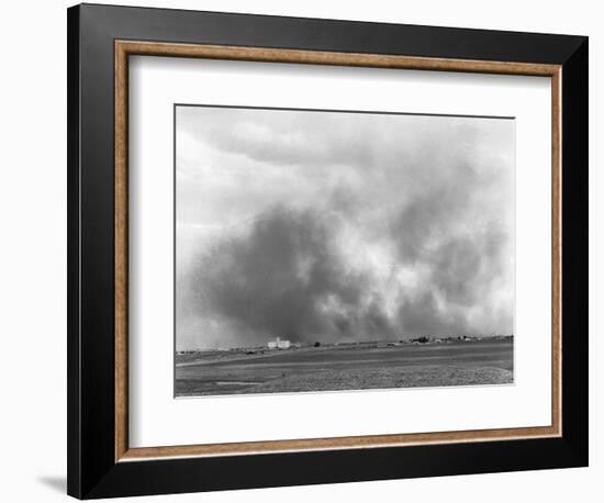 Texas Dust Storm-Russell Lee-Framed Photographic Print