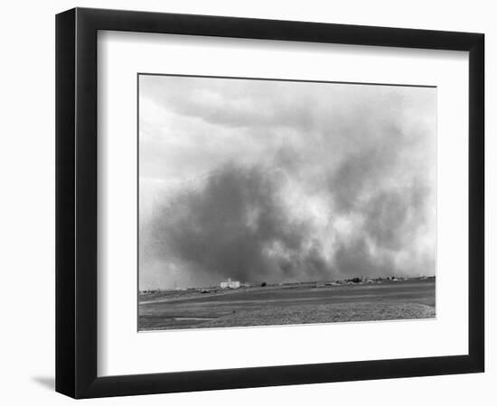 Texas Dust Storm-Russell Lee-Framed Photographic Print