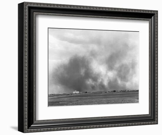 Texas Dust Storm-Russell Lee-Framed Photographic Print