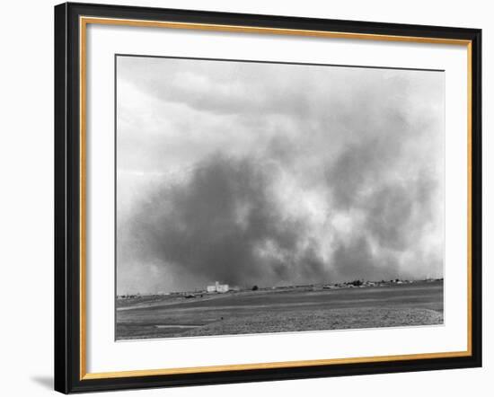 Texas Dust Storm-Russell Lee-Framed Photographic Print