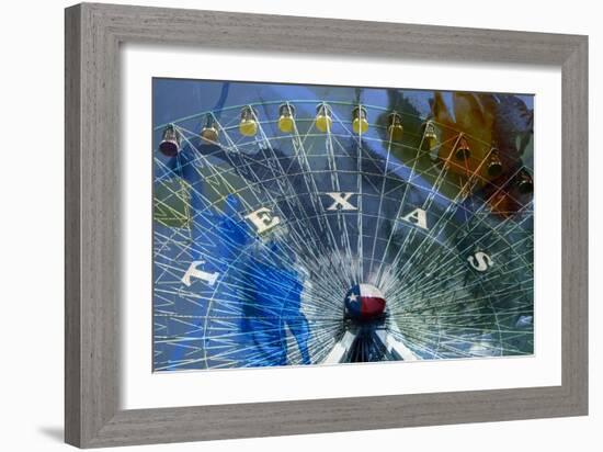 Texas Ferris Wheel-Sisa Jasper-Framed Art Print