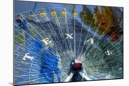 Texas Ferris Wheel-Sisa Jasper-Mounted Art Print