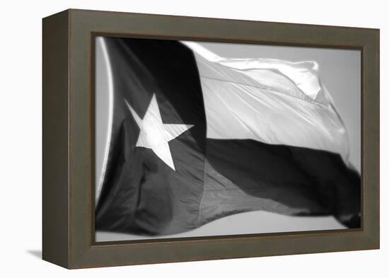 Texas Flag BW-John Gusky-Framed Premier Image Canvas