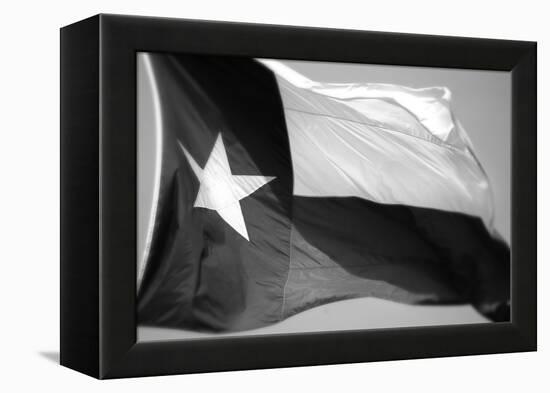 Texas Flag BW-John Gusky-Framed Premier Image Canvas