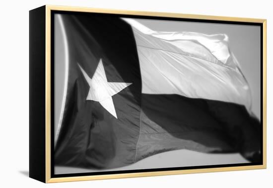 Texas Flag BW-John Gusky-Framed Premier Image Canvas