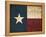 Texas Flag-Jace Grey-Framed Stretched Canvas