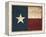 Texas Flag-Jace Grey-Framed Stretched Canvas