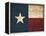 Texas Flag-Jace Grey-Framed Stretched Canvas