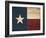 Texas Flag-Jace Grey-Framed Art Print