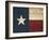 Texas Flag-Jace Grey-Framed Art Print