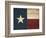 Texas Flag-Jace Grey-Framed Art Print